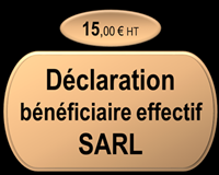 Déclaration bénéficiaire effectif SARL