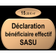 Déclaration bénéficiaire effectif SAS
