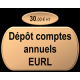 Dépôt comptes annuels EURL