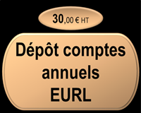 Dépôt comptes annuels EURL