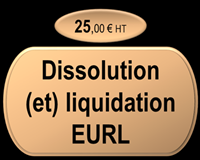 Dissolution / Dissolution - Liquidation EURL