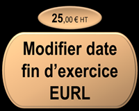 Modifier la date de fin d'exercice EURL