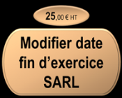 Modifier la date de fin d'exercice SARL