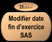 Modifier la date de fin d'exercice SAS