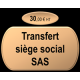 Transfert siège social SAS