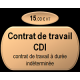 Contrat de travail à durée indéterminée CDI