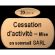 Cessation temporaire d'activité - Mise en sommeil SARL
