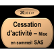 Cessation temporaire d'activité - Mise en sommeil SAS