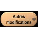 Autres modifications
